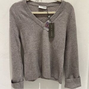 Gray V-Neck Sweater NWT!